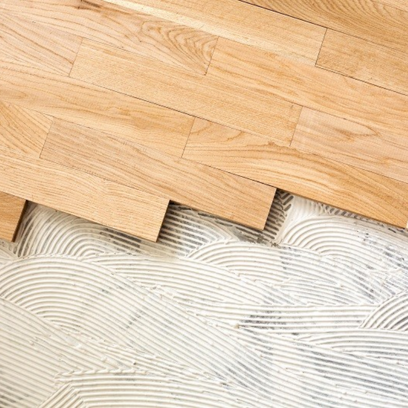 wood plank installation, subfloor, flooring installation