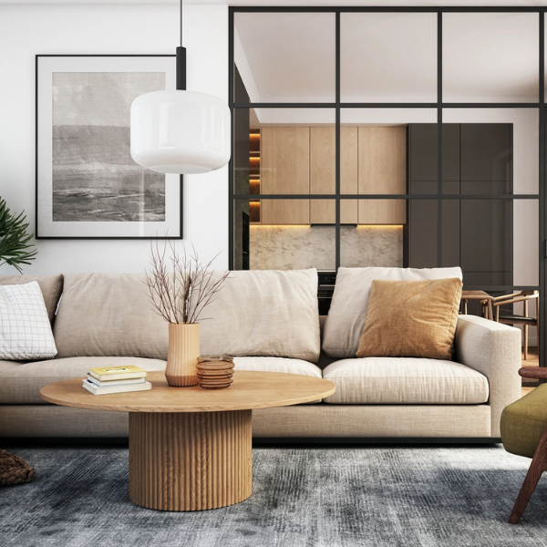 transitional living room