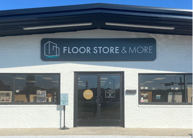 Exterior front of a flooring store in Belton, TX.