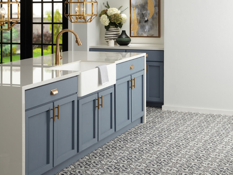 black-and-white-statement-tile-floor-kitchen-cabinets